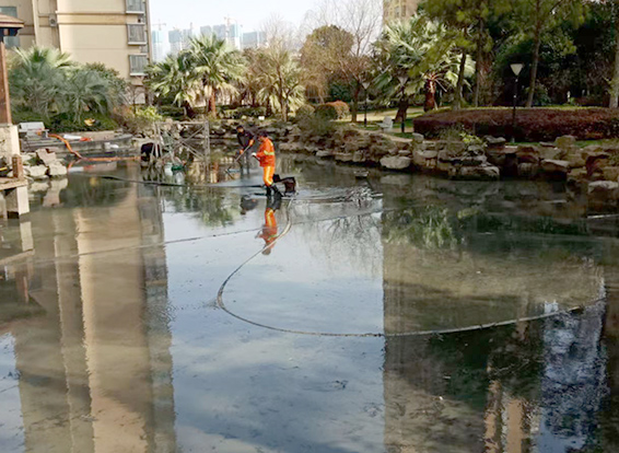 山东景观池淤泥清理